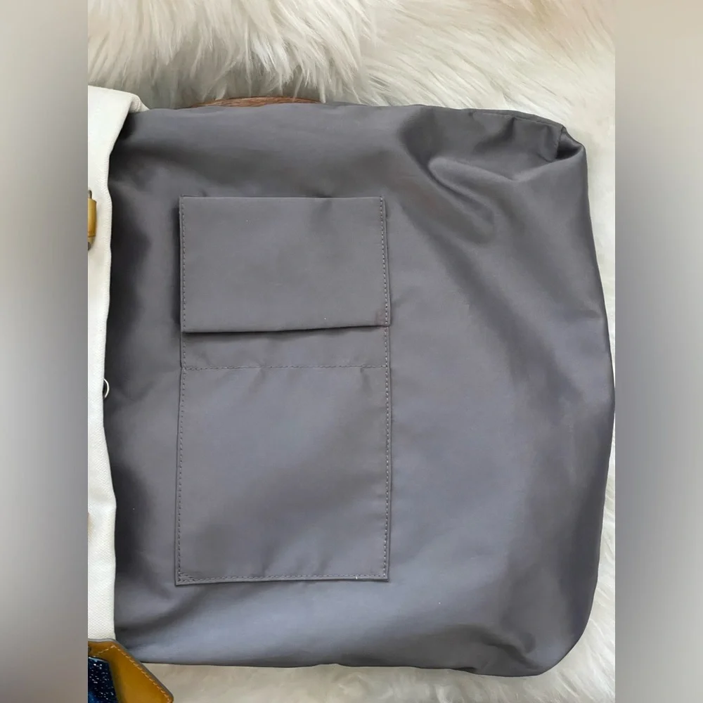 COACH Poppy Chan SILVER Canvas Tote Bag w/Two Hang Tags - Picture 11 of 16